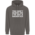 You Can't Scare Me Daughter Father's Day Mens 80% Cotton Hoodie Charcoal