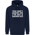 You Can't Scare Me Daughter Father's Day Mens 80% Cotton Hoodie Navy Blue