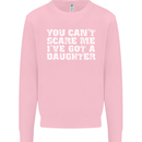 You Can't Scare Me Daughter Father's Day Mens Sweatshirt Jumper Light Pink