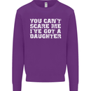 You Can't Scare Me Daughter Father's Day Mens Sweatshirt Jumper Purple