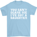 You Can't Scare Me Daughter Father's Day Mens T-Shirt Cotton Gildan Light Blue