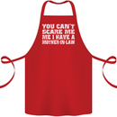 You Can't Scare Me Mother in Law Cotton Apron 100% Organic Red