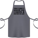 You Can't Scare Me Mother in Law Cotton Apron 100% Organic Steel