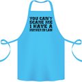 You Can't Scare Me Mother in Law Cotton Apron 100% Organic Turquoise