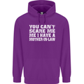 You Can't Scare Me Mother in Law Mens 80% Cotton Hoodie Purple