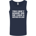 You Can't Scare Me Mother in Law Mens Vest Tank Top Navy Blue