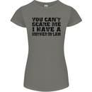 You Can't Scare Me Mother in Law Womens Petite Cut T-Shirt Charcoal