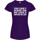 You Can't Scare Me Mother in Law Womens Petite Cut T-Shirt Purple