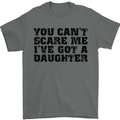 You Can't Scare Me a Daughter Father's Day Mens T-Shirt Cotton Gildan Charcoal