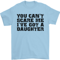 You Can't Scare Me a Daughter Father's Day Mens T-Shirt Cotton Gildan Light Blue
