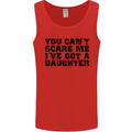 You Can't Scare Me a Daughter Father's Day Mens Vest Tank Top Red