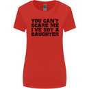 You Can't Scare Me a Daughter Father's Day Womens Wider Cut T-Shirt Red