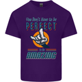 You Don't Have to Be Perfect to Be Amazing Mens Cotton T-Shirt Tee Top Purple
