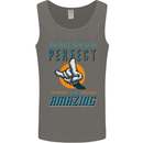 You Don't Have to Be Perfect to Be Amazing Mens Vest Tank Top Charcoal