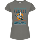 You Don't Have to Be Perfect to Be Amazing Womens Petite Cut T-Shirt Charcoal