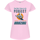 You Don't Have to Be Perfect to Be Amazing Womens Petite Cut T-Shirt Light Pink
