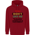 You Dont Like Me Funny Sarcastic Slogan Childrens Kids Hoodie Red