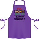 You Dont Like Me Funny Sarcastic Slogan Cotton Apron 100% Organic Purple