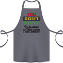 You Dont Like Me Funny Sarcastic Slogan Cotton Apron 100% Organic Steel