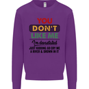 You Dont Like Me Funny Sarcastic Slogan Kids Sweatshirt Jumper Purple