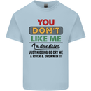 You Dont Like Me Funny Sarcastic Slogan Kids T-Shirt Childrens Light Blue
