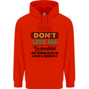 You Dont Like Me Funny Sarcastic Slogan Mens 80% Cotton Hoodie Bright Red