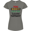 You Dont Like Me Funny Sarcastic Slogan Womens Petite Cut T-Shirt Charcoal