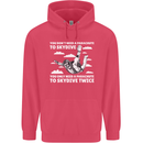 You a Parachute to Skydive Twice Skydiving Childrens Kids Hoodie Heliconia