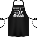 You a Parachute to Skydive Twice Skydiving Cotton Apron 100% Organic Black