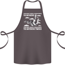 You a Parachute to Skydive Twice Skydiving Cotton Apron 100% Organic Dark Grey
