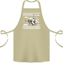 You a Parachute to Skydive Twice Skydiving Cotton Apron 100% Organic Khaki