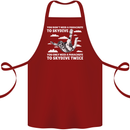 You a Parachute to Skydive Twice Skydiving Cotton Apron 100% Organic Maroon