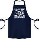 You a Parachute to Skydive Twice Skydiving Cotton Apron 100% Organic Navy Blue
