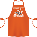 You a Parachute to Skydive Twice Skydiving Cotton Apron 100% Organic Orange