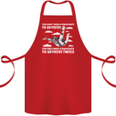 You a Parachute to Skydive Twice Skydiving Cotton Apron 100% Organic Red