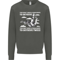 You a Parachute to Skydive Twice Skydiving Kids Sweatshirt Jumper Storm Grey