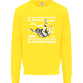 You a Parachute to Skydive Twice Skydiving Kids Sweatshirt Jumper Yellow