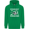 You a Parachute to Skydive Twice Skydiving Mens 80% Cotton Hoodie Irish Green