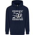 You a Parachute to Skydive Twice Skydiving Mens 80% Cotton Hoodie Navy Blue