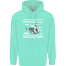 You a Parachute to Skydive Twice Skydiving Mens 80% Cotton Hoodie Peppermint