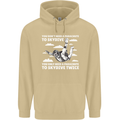 You a Parachute to Skydive Twice Skydiving Mens 80% Cotton Hoodie Sand