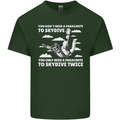 You a Parachute to Skydive Twice Skydiving Mens Cotton T-Shirt Tee Top Forest Green