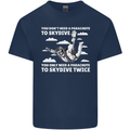 You a Parachute to Skydive Twice Skydiving Mens Cotton T-Shirt Tee Top Navy Blue