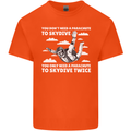 You a Parachute to Skydive Twice Skydiving Mens Cotton T-Shirt Tee Top Orange