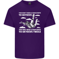 You a Parachute to Skydive Twice Skydiving Mens Cotton T-Shirt Tee Top Purple