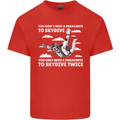 You a Parachute to Skydive Twice Skydiving Mens Cotton T-Shirt Tee Top Red