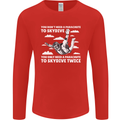 You a Parachute to Skydive Twice Skydiving Mens Long Sleeve T-Shirt Red