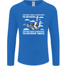 You a Parachute to Skydive Twice Skydiving Mens Long Sleeve T-Shirt Royal Blue