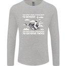 You a Parachute to Skydive Twice Skydiving Mens Long Sleeve T-Shirt Sports Grey