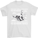 You a Parachute to Skydive Twice Skydiving Mens T-Shirt Cotton Gildan White